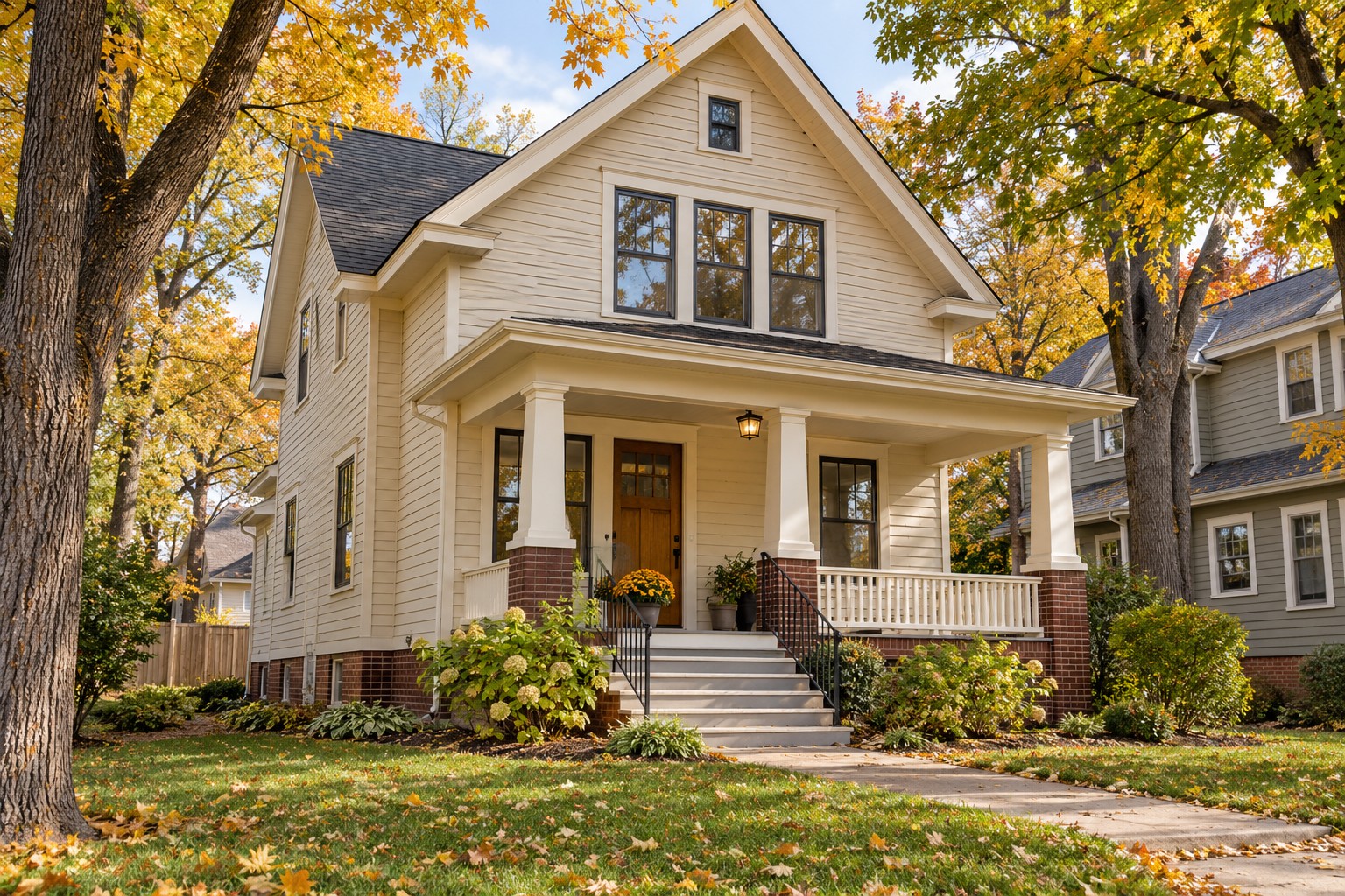 Illustrative example of a residential rental house
